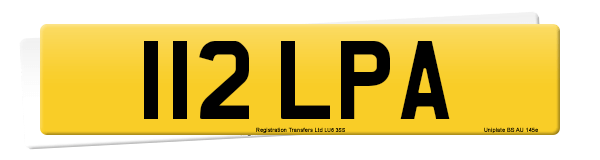Registration number 112 LPA